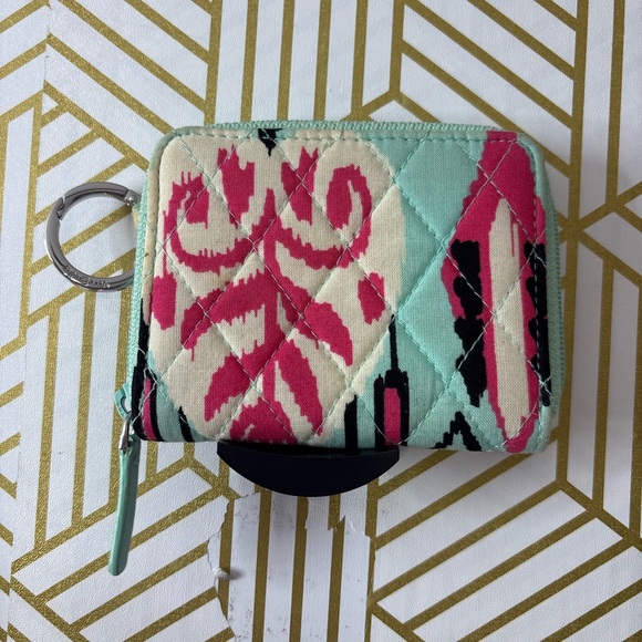 Vera Bradley Quilted Wallet keychain - Picture 3 of 9